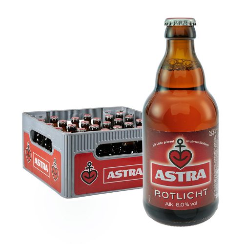 astra bier pils 0,33 Liter rotlicht