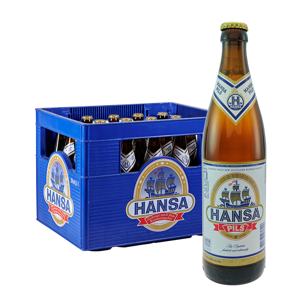 Hansa pils bier 20 x 0,5 Liter