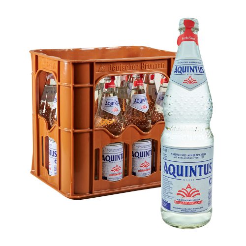 Aquintus Mineralwasser Classic 12 x 0,7 liter sprudel wasser klassik