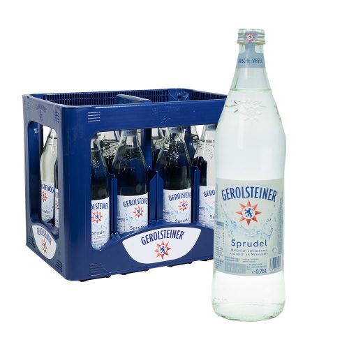 Gerolsteiner Mineralwasser sprudel 12 0,75l Glas