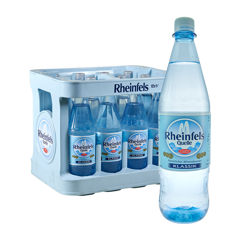 Rheinfels Quelle Mineralwasser Classic 12 x 1L klassik sprudel