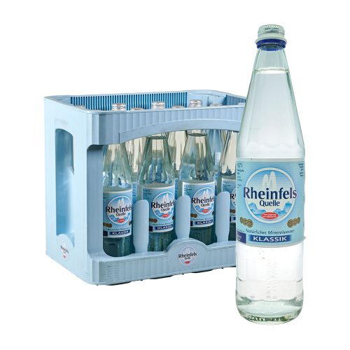 Rheinfels Quelle Natürliches Mineralwasser Klassik 12 x 0,7L Glas classic sprudel
