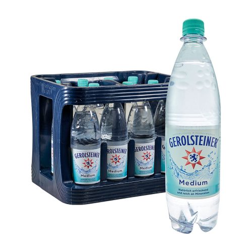 Gerolsteiner Mineralwasser Medium 12 x 1L wasser