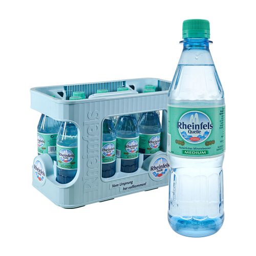 RRheinfels Quelle Natürliches Mineralwasser Medium 12 x 0,5L