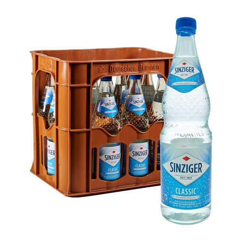 Sinziger Mineralwasser Classic 12 x 0,7L Glas sprudel