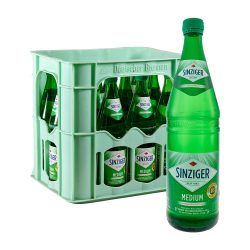 Sinziger Mineralwasser Medium 12 x 0,75L Glas wasser