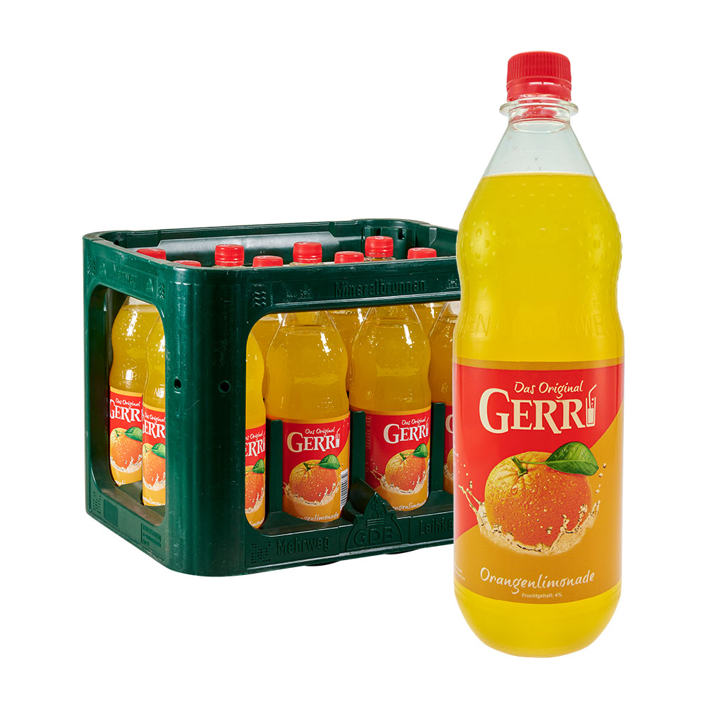 Gerri Orangenlimonade 12 x 1L orange limonade limo das original