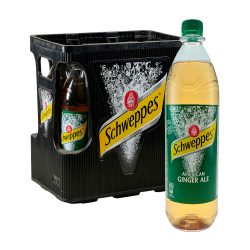 Schweppes American Ginger Ale 6 x 1L