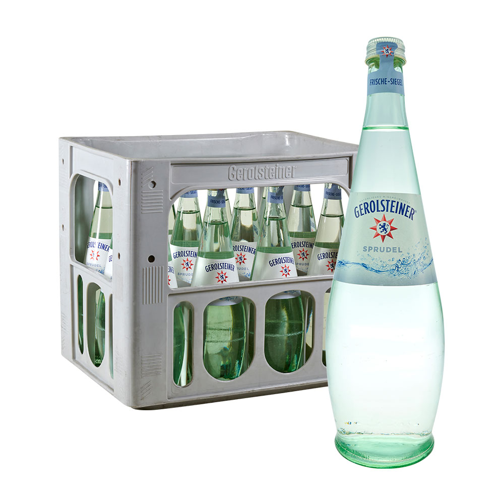 Gerolsteiner Natürliches Mineralwasser Sprudel 12 x 0,75L Glas gastro