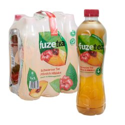 Fuze Tea Schwarzer Tee Pfirsich Hibiskus 6 x 1L PET