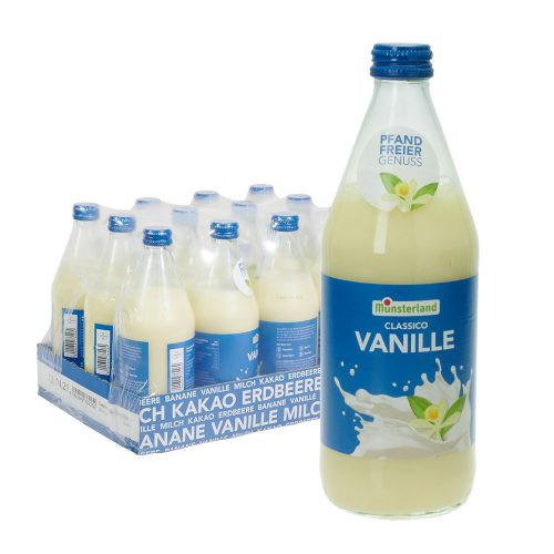 münsterland vanillemilch vanille drink glas 12 0,5l