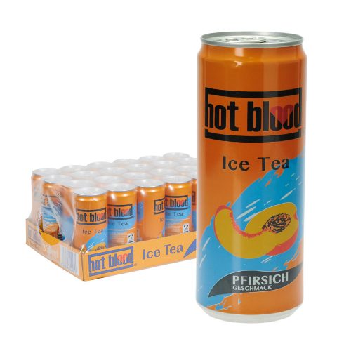 Hot Blood Ice Tea Pfirsich 24 x 0,33L Dose