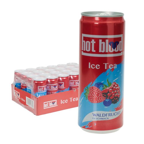 Hot Blood Ice Tea Waldfrucht 24 x 0,33L Dose