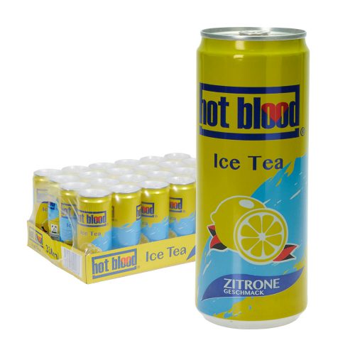hot blood ice tea zitrone 24 0,33l dose